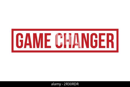 Red Game Changer Rubber Stamp Seal Vector Stock Vector