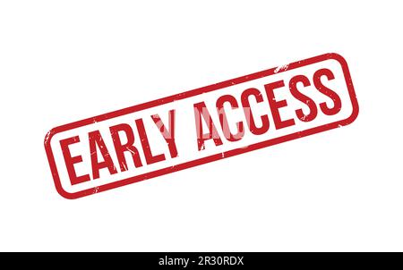 Early Access Rubber Stamp Seal Vector Stock Vector