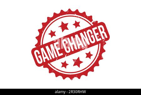 Red Game Changer Rubber Stamp Seal Vector Stock Vector