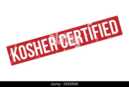 Kosher Certified Rubber Stamp Seal Vector Stock Vector