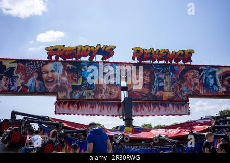 Hanham Common funfair (May23) Stock Photo