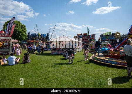 Hanham Common funfair (May23) Stock Photo