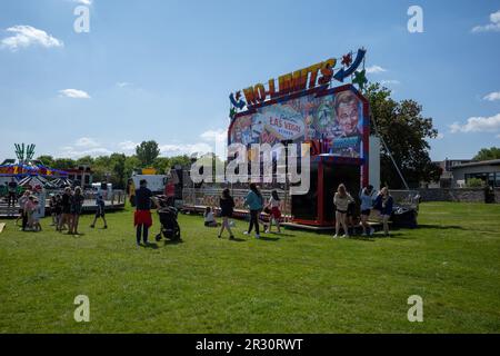 Hanham Common funfair (May23) Stock Photo