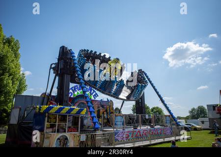 Hanham Common funfair (May23) Stock Photo