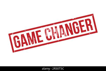 Red Game Changer Rubber Stamp Seal Vector Stock Vector