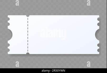 paper coupon on transparent background, promo voucher. Vector Stock Vector