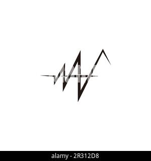 letter v plus medical heart pulse logo vector Stock Vector