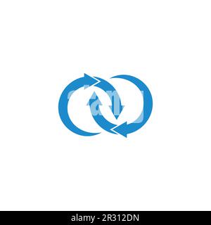 rotate arrows shake symbol icon vector Stock Vector