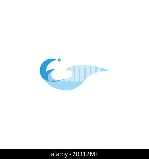 water splash 3d colorful logo vector Stock Vector