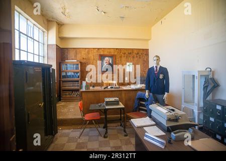 Old Montana Prison & Auto Museum Complex, Museum in Deer Lodge, Montana Stock Photo