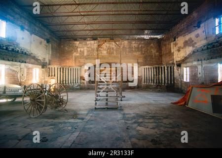 Old Montana Prison & Auto Museum Complex, Museum in Deer Lodge, Montana Stock Photo