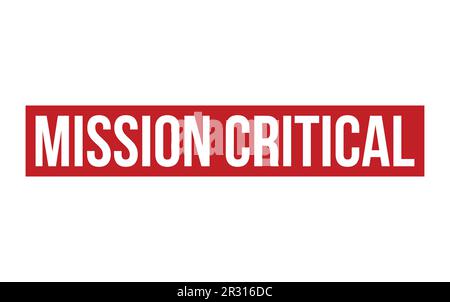 Mission Critical Rubber Stamp Seal Vector Stock Vector