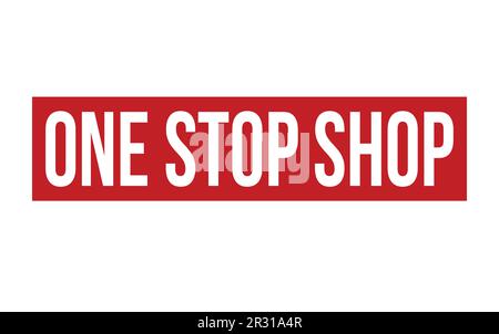 One Stop Shop Rubber Stamp Seal Vector Stock Vector
