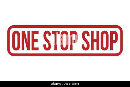 One Stop Shop Rubber Stamp Seal Vector Stock Vector
