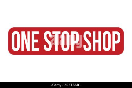 One Stop Shop Rubber Stamp Seal Vector Stock Vector