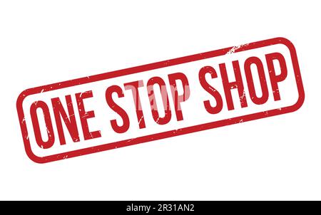 One Stop Shop Rubber Stamp Seal Vector Stock Vector