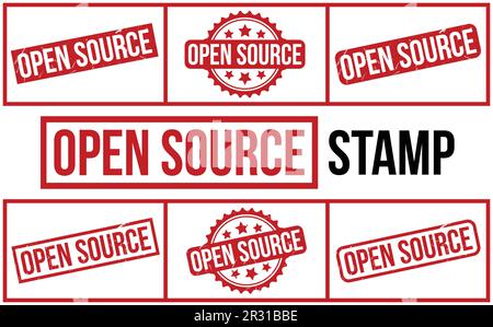 Open Source rubber grunge stamp seal vector Stock Vector