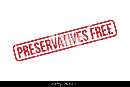 Preservatives Free Rubber Stamp Seal Vector Stock Vector