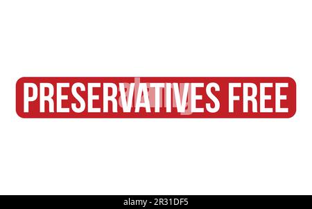 Preservatives Free Rubber Stamp Seal Vector Stock Vector