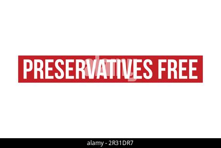 Preservatives Free Rubber Stamp Seal Vector Stock Vector