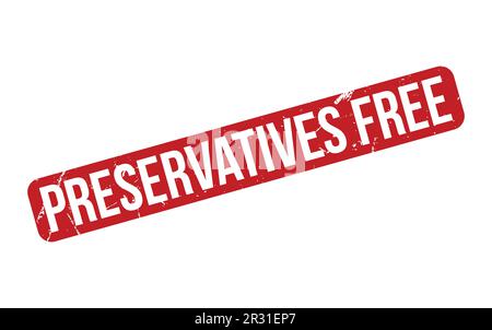 Preservatives Free rubber grunge stamp seal vector Stock Vector