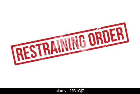 Restraining Order Rubber Stamp Seal Vector Stock Vector
