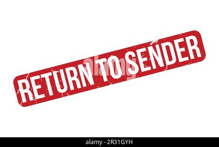 Return To Sender rubber grunge stamp seal vector Stock Vector