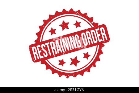 Restraining Order Rubber Stamp Seal Vector Stock Vector