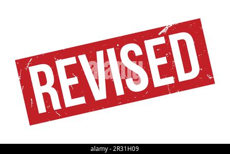 Revised Rubber Stamp Seal Vector Stock Vector