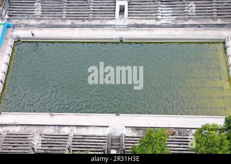 An aerial view of Ivy Rahman Swimming Pool in Dhaka, Bangladesh Stock ...