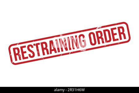 Restraining Order Rubber Stamp Seal Vector Stock Vector