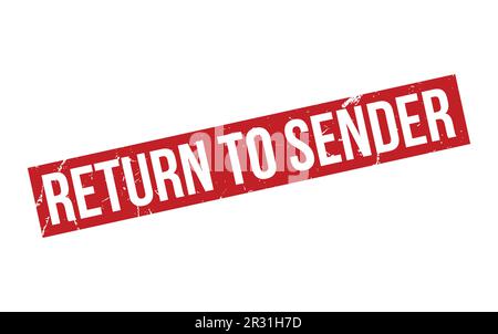 Return To Sender Rubber Stamp Seal Vector Stock Vector