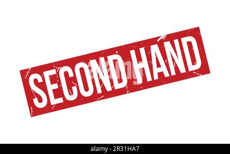Second Hand Rubber Stamp Seal Vector Stock Vector