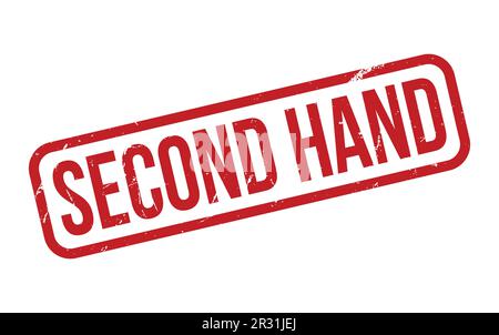 Second Hand Rubber Stamp Seal Vector Stock Vector