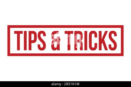 Tips & Tricks Rubber Stamp Seal Vector Stock Vector