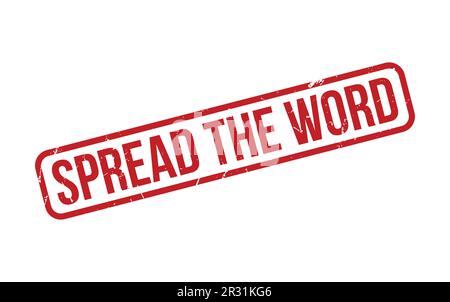 Spread The Word Rubber Stamp Seal Vector Stock Vector