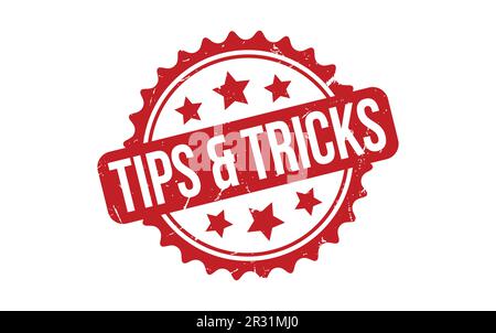 Tips & Tricks Rubber Stamp Seal Vector Stock Vector