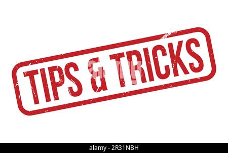 Tips & Tricks Rubber Stamp Seal Vector Stock Vector
