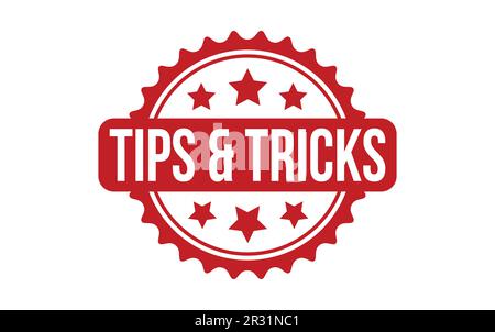 Tips & Tricks Rubber Stamp Seal Vector Stock Vector