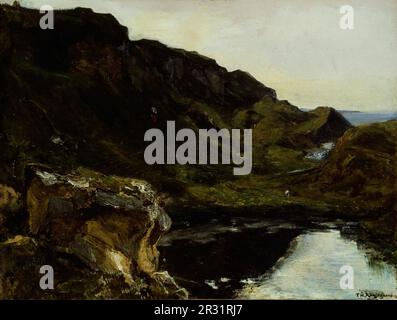 Landscape, c. 1835, Artist, Théodore Rousseau, French, 1812–1867 Stock Photo