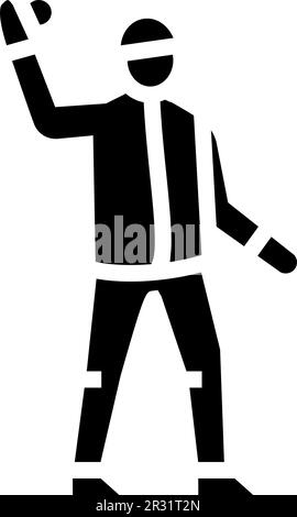 Snowball fight black glyph icon Stock Vector Image & Art - Alamy
