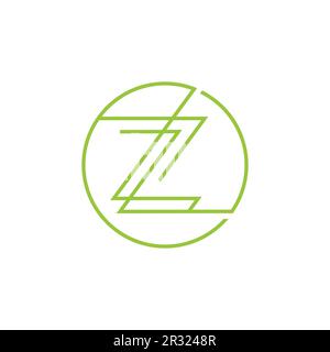 Letter Z beauty and spa logo design. Creative Abstract letter Z inside a circle shape with line style design. Luxury and sophisticated logo Stock Vector