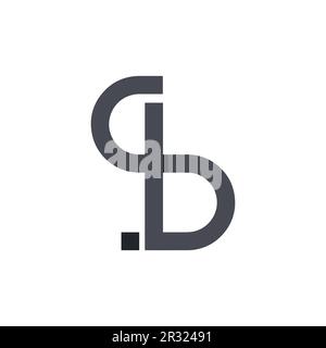 Creative initial letter SB letter mark logo. Combination of letter S and B in a creative way for cosmetics and skin care or beauty logo design Stock Vector