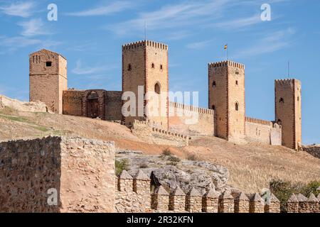 fortress of Molina de los Caballeros, Molina de Aragón, province of Guadalajara, Spain,. Stock Photo