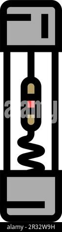 fuse electronic component icon color illustration Stock Vector Image ...