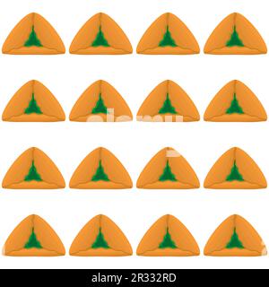 Pattern homemade cookie different taste in pastry biscuit, pattern cookie consist of collectible natural tasty food biscuit it pastry accessory, patte Stock Vector
