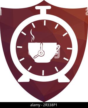 coffee time logo design vector template Stock Vector