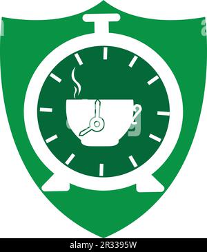 coffee time logo design vector template Stock Vector