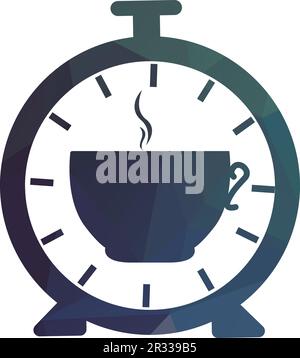 coffee time logo design vector template Stock Vector