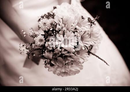 Wedding bouquet with dill Stock Photo